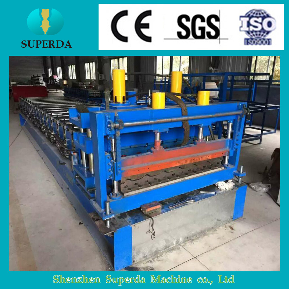 Roofing sheet making machine